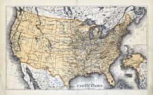 United States Map, Caledonia County 1875